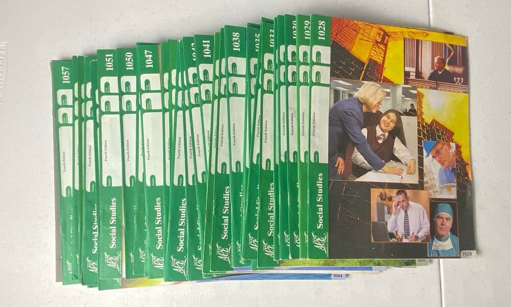 Ace Pace Social Studies 1028-1057 Booklets and Score Key for 1049-1057